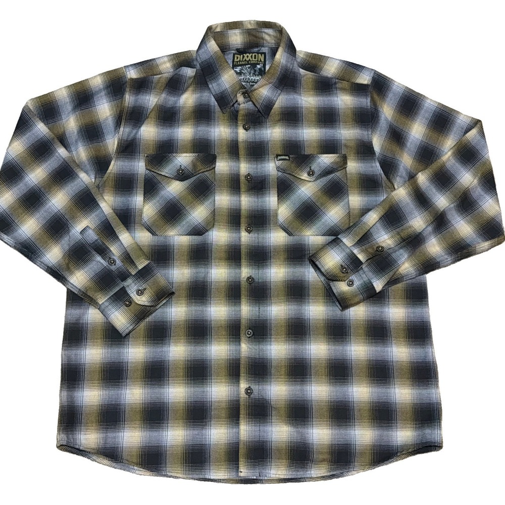 Dixxon Flannel 2XL 'Hatebreed' Men's Long Sleeve Plaid Button Up